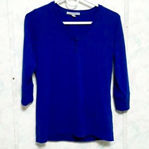 Royal Blue 3/4 sleeve Shirt